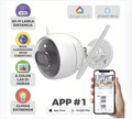 Bala IP 2 Megapíxel / Wi-Fi / Doble Lente / COLORES EN OSCURIDAD / Deteccion de Personas o Vehículos / Cruce de Línea / Intrusión a un área / Audio de dos vías / Luz Estroboscópica / Sirena / MicroSD